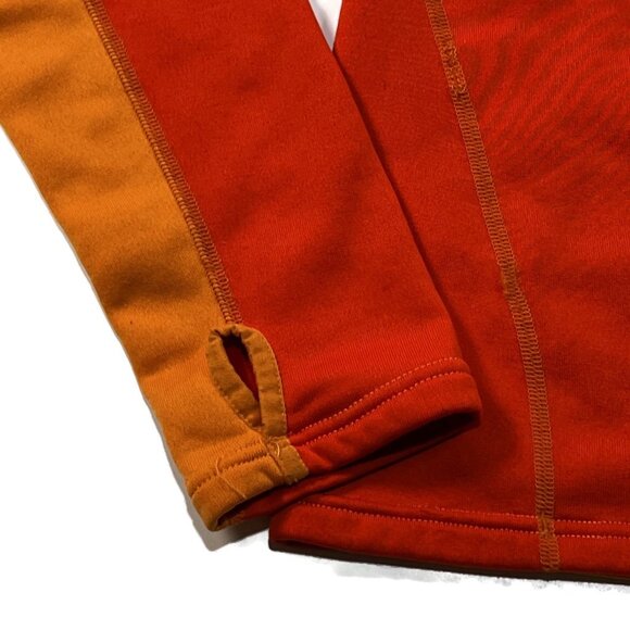 Patagonia Capilene 4 Expedition 1/4 Zip Pullover Sweater Orange Womens Medium - Picture 10 of 11